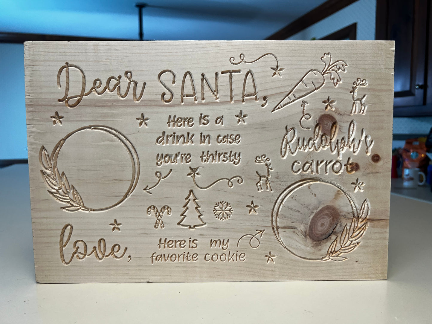 “Dear Santa,” Christmas Plate