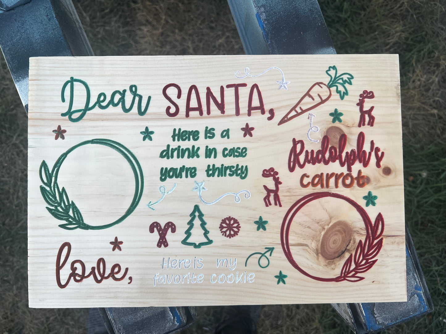 “Dear Santa,” Christmas Plate