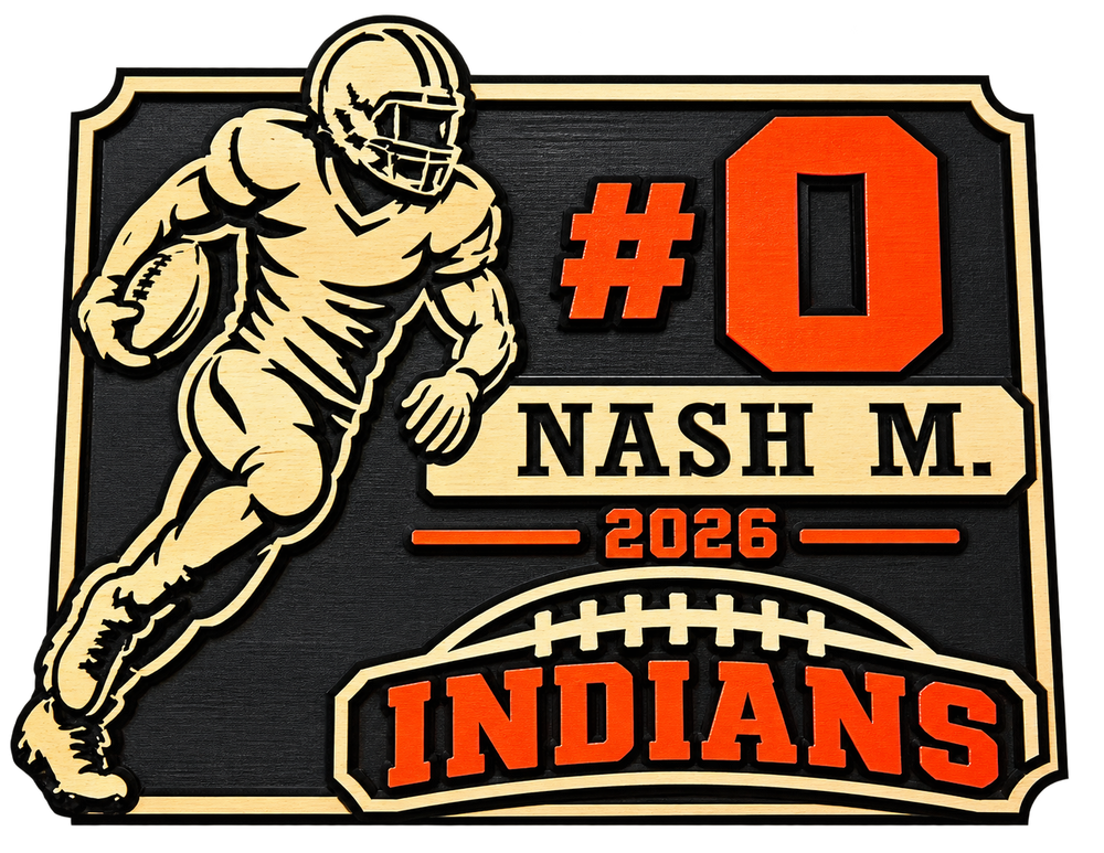 Custom CNC-Carved Sports Plaques