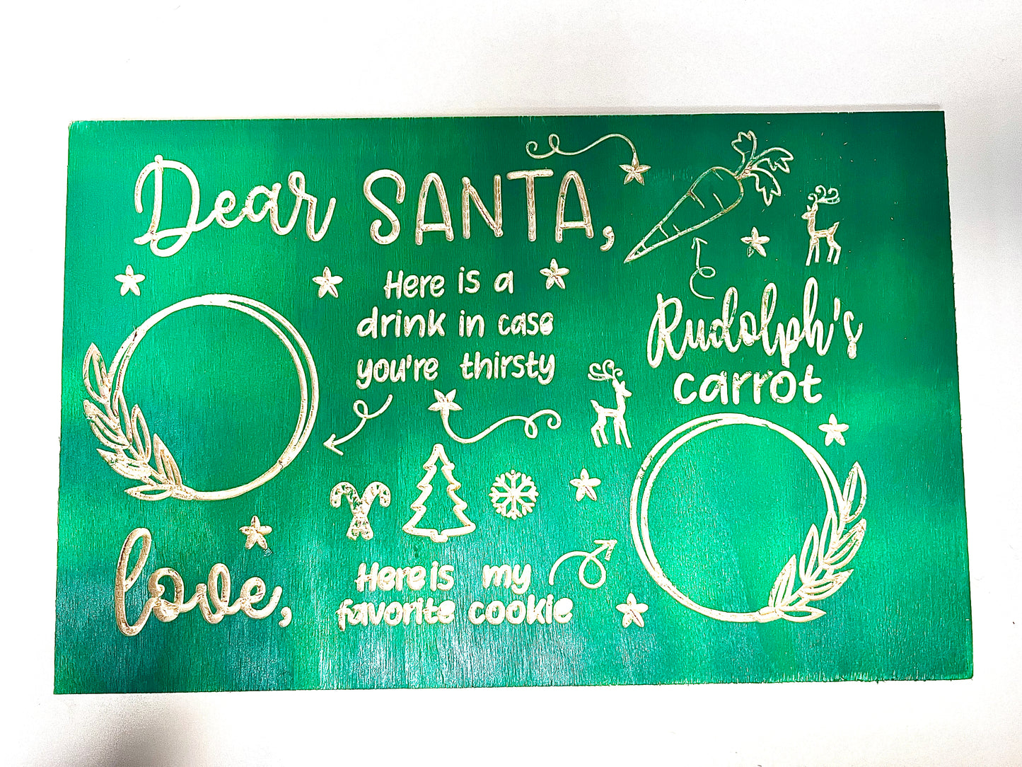 “Dear Santa,” Christmas Plate