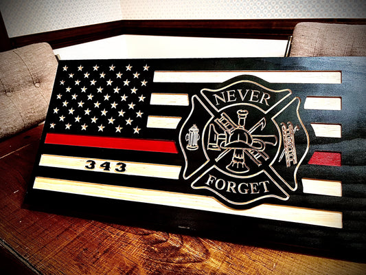 Thin Red Line “Never Forget 343” Flag