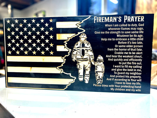 Firefighters Prayer Flag