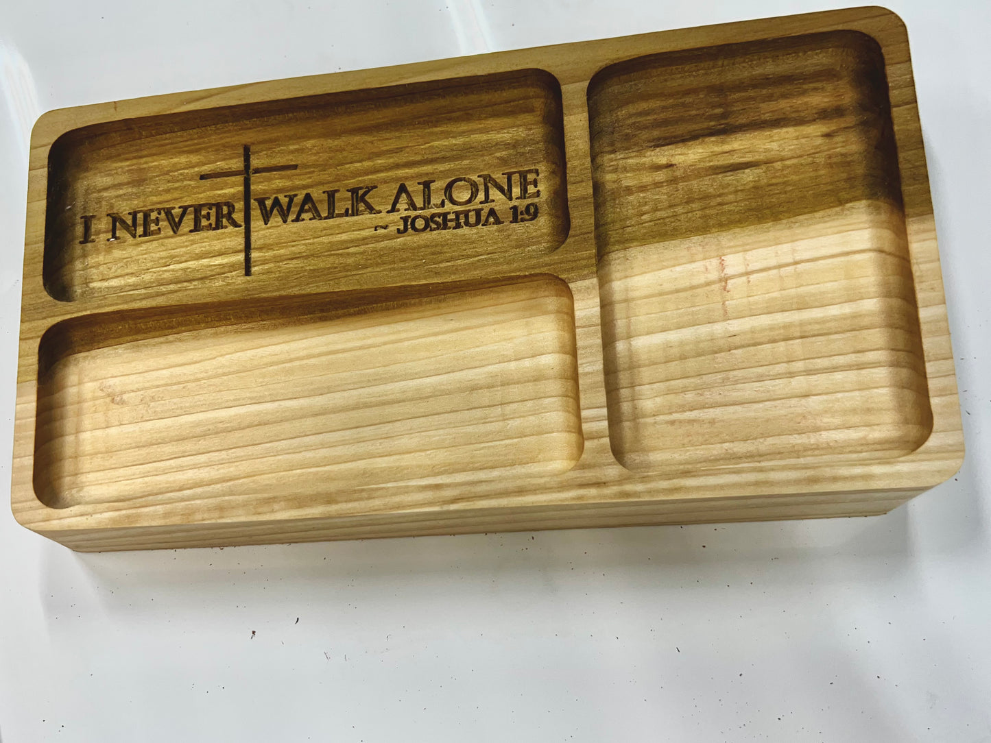 "I Never Walk Alone:" Tray Holder