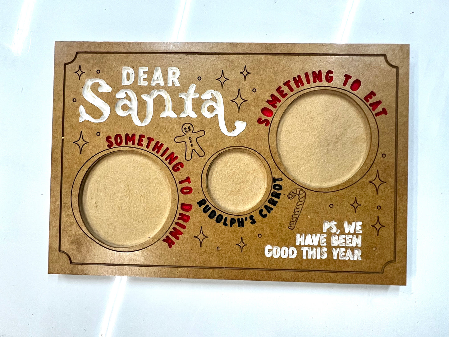 “Dear Santa,” Christmas Plate